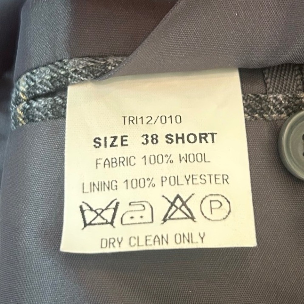Triona Design Wool Blazer 38 Short Plaid Irish Donegal Tweed Academic Preppy - Picture 4 of 5
